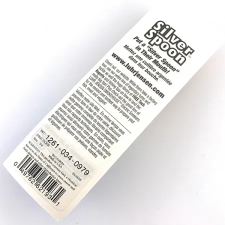 Luhr Jensen Weedless Silver Spoon UV, 3/5oz Fire Tiger / Silver fishing spoon #5796