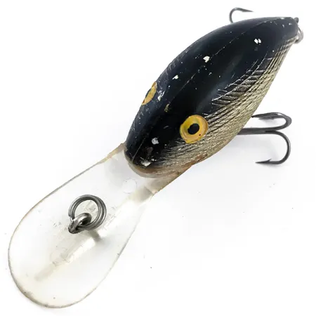 Vintage Rebel Deep WEE R, 3/8oz Silver / Black fishing lure #4944