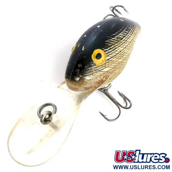 Vintage Rebel Deep WEE R, 3/8oz Silver / Black fishing lure #4944