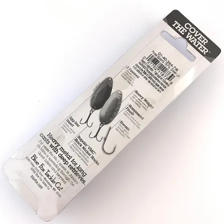 Blue Fox Pixee UV, 3/4oz Hammered Nickel / Green fishing spoon #4954