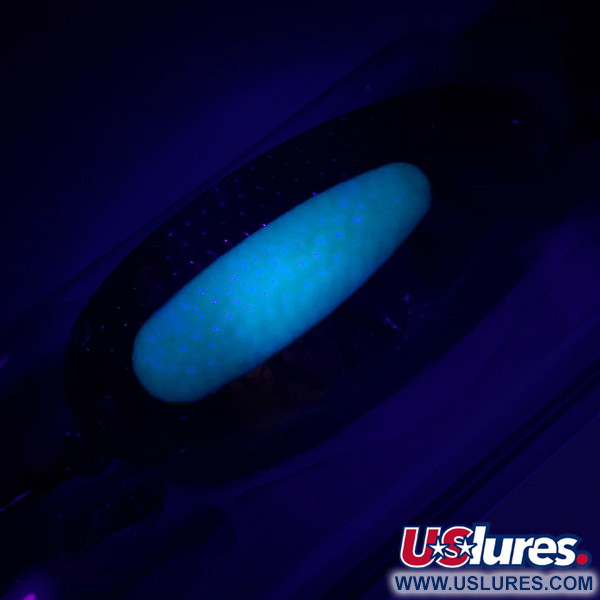   Blue Fox Pixee UV, 3/4oz Hammered Nickel / Green fishing spoon #4954