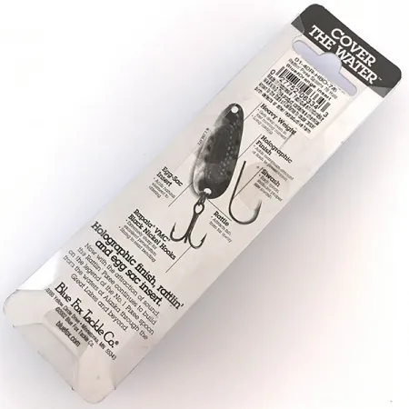 Blue Fox Rattlin Pixe, 3/4oz Blue Metallic / Red fishing spoon #4955