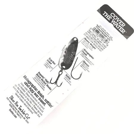 Blue Fox Rattlin Pixee, 1/2oz Nickel / Light Green fishing spoon #4957