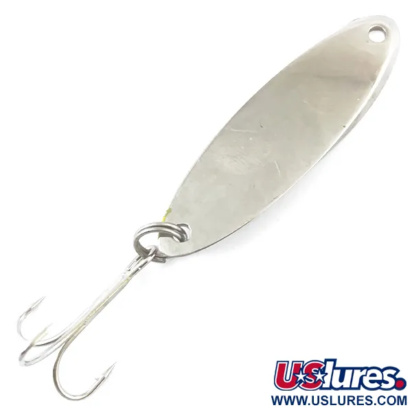 Vintage  Acme Kastmaster , 3/8oz Nickel / Orange fishing spoon #4985