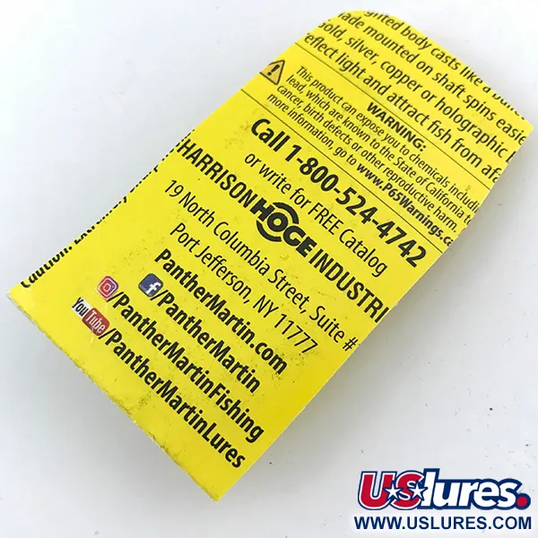   Panther Martin 2, 3/32oz Fire Tiger spinning lure #4993