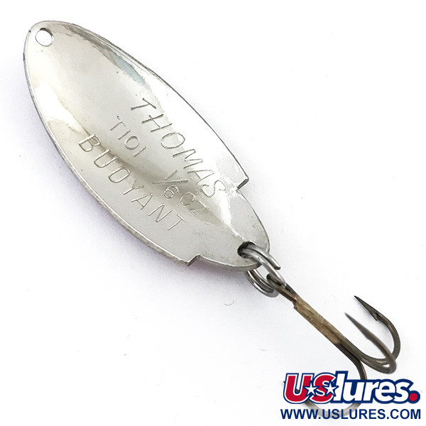 Vintage   Thomas Buoyant, 3/16oz Rainbow Trout / Nickel fishing spoon #5006