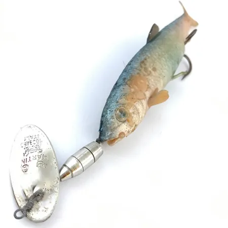 Vintage Panther Martin 9 Double Trouble, 3/4oz Silver spinning lure #5013