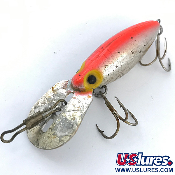 Vintage  Storm Hot N'Tot Thin Fin, 1/4oz Silver / Pink fishing lure #5019