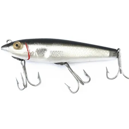 L&S Bait Mirro lure MirrOlure Bass-master model 7M21, 2/5oz Silver / Black / Red fishing lure #5020