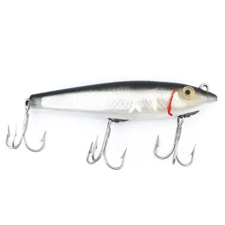 L&S Bait Mirro lure MirrOlure Bass-master model 7M21, 2/5oz Silver / Black / Red fishing lure #5020