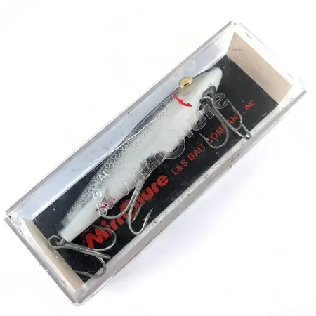 L&S Bait Mirro lure MirrOlure Bass-master model 7M21, 2/5oz Silver / Black / Red fishing lure #5020