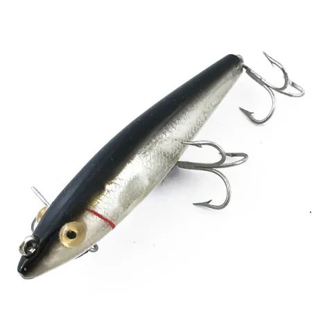L&S Bait Mirro lure MirrOlure Bass-master model 7M21, 2/5oz Silver / Black / Red fishing lure #5020
