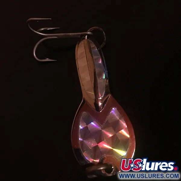 Vintage   Loco 2 Glen Evans, 1/4oz Nickel / Hologram fishing spoon #5026