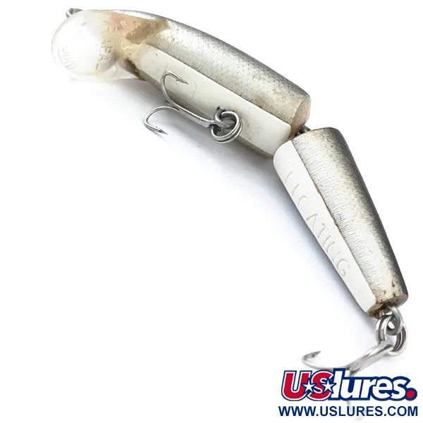 Vintage Rapala Jointed J-9, 1/4oz Silver fishing lure #5028