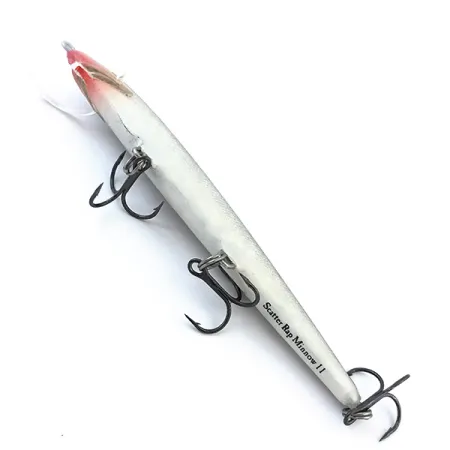 Vintage Rapala Scatter Rap Minnow, 3/16oz Silver fishing lure #5029