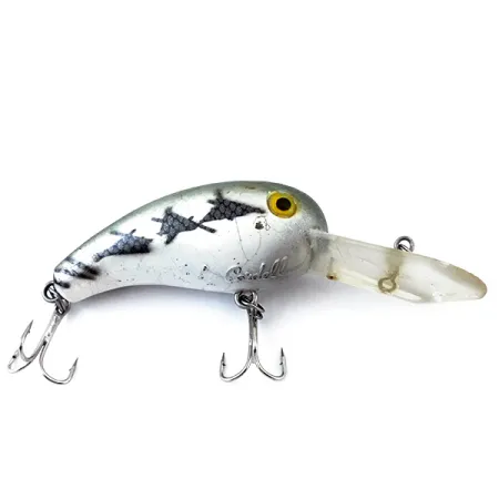 Vintage Cotton Cordell Big O, 1/3oz Silver fishing lure #5031