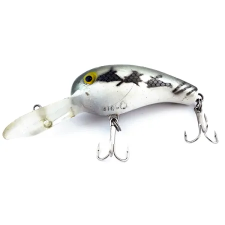 Vintage Cotton Cordell Big O, 1/3oz Silver fishing lure #5031