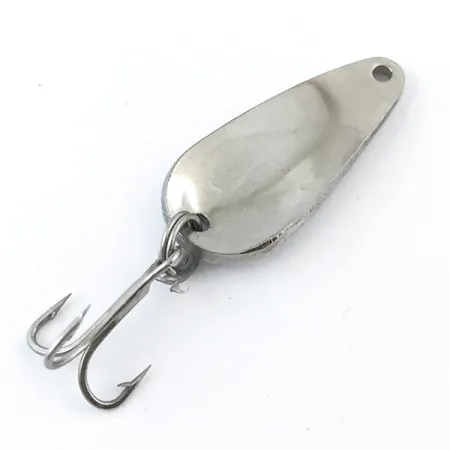 Vintage Weller, 1/8oz White / Red / Nickel fishing spoon #5033