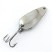 Vintage   Weller, 1/8oz White / Red / Nickel fishing spoon #5033