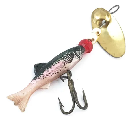 Vintage Renosky Lures Renosky Sonic Swing Minnow, 1/16oz Gold spinning lure #5034