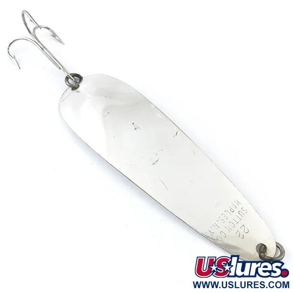 Vintage Sutton Spoon 22, 1/8oz Silver fishing spoon #5036