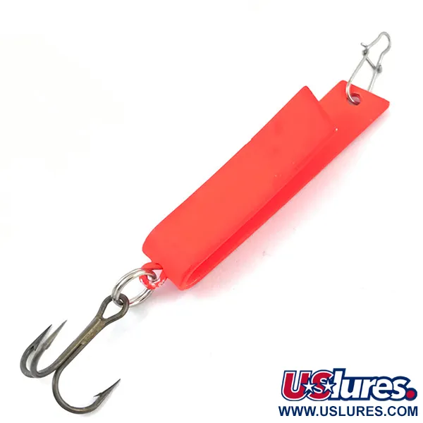 Vintage Luhr Jensen Super-Duper 503 UV, 1/8oz Fluorescent Pink fishing spoon #5037