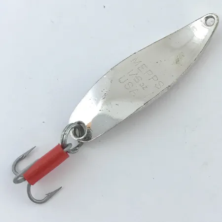 Vintage Mepps Syclops 00, 3/16oz Silver / Red fishing spoon #5038