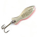 Vintage   Al's gold fish UV, 3/16oz Fluorescent Pink UV / Nickel fishing spoon #5039