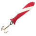 Vintage  Atlantic Lures Northern Wobbler, 3/16oz Red / White / Nickel fishing spoon #5042