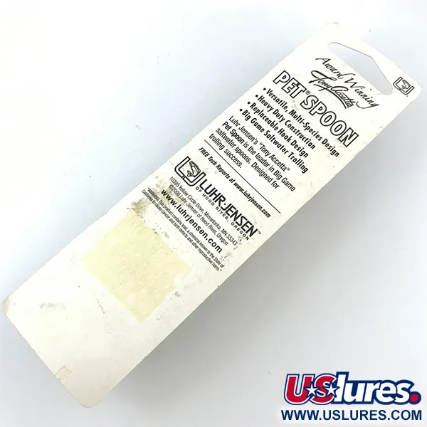 Luhr Jensen Tony Accetta Pet Spoon 14, 1/4oz Nickel fishing spoon #5050