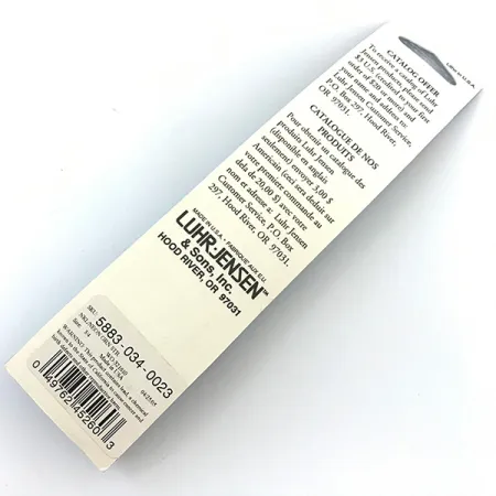 Luhr Jensen Deep Stinger , 3/4oz Silver / Green UV Glow in UV light, Fluorescent fishing spoon #6266