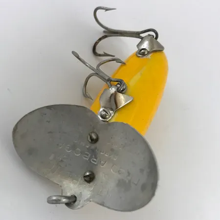 Vintage Fred Arbogast Jitterbug , 1/3oz Yellow fishing lure #5067