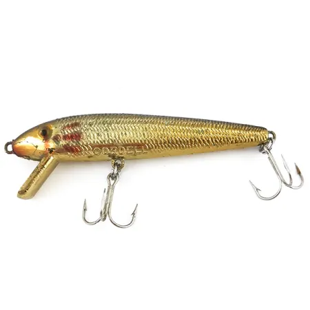 Vintage Cotton Cordell Cordell Red Fin, 3/16oz Gold fishing lure #5068