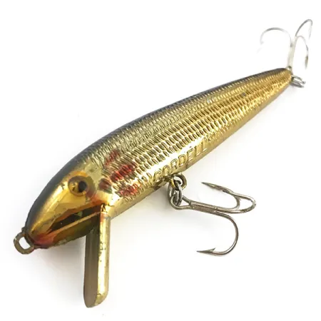 Vintage Cotton Cordell Cordell Red Fin, 3/16oz Gold fishing lure #5068