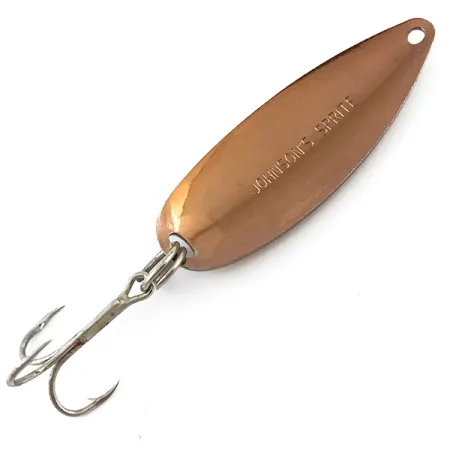 Vintage Johnson Sprite, 3/5oz Copper fishing spoon #5080