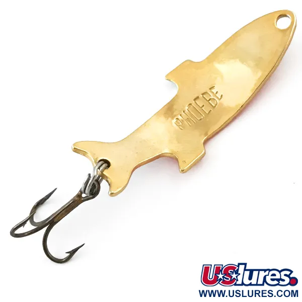 Vintage  Acme Phoebe, 1/8oz Fire Tiger / Gold fishing spoon #5082