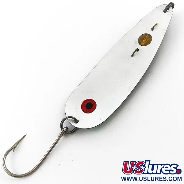 Vintage  Eppinger Red Eye Evil Eye, 1/3oz Black / Green / Yellow Eye fishing spoon #5087