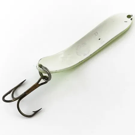 Vintage Thomas EEL UV, 1/3oz Fluorescent Yellow fishing spoon #5089