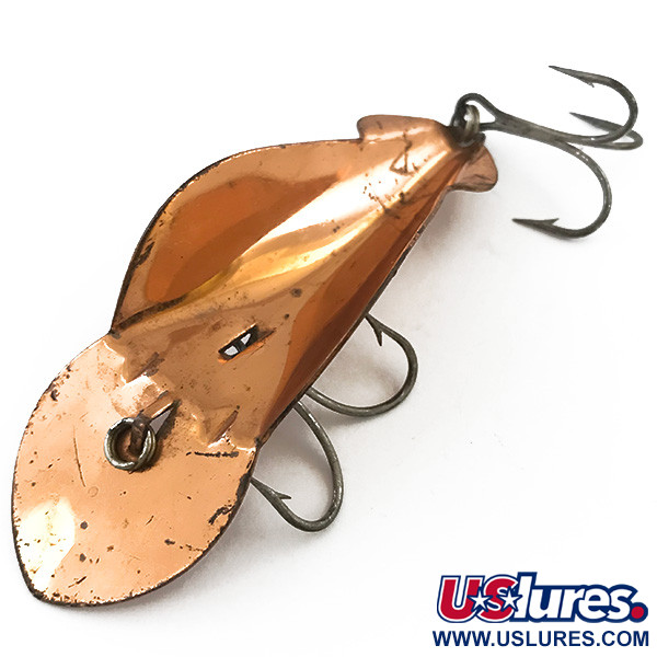 Vintage   Buck Perry Spoonplug, 1/2oz Copper fishing spoon #5094