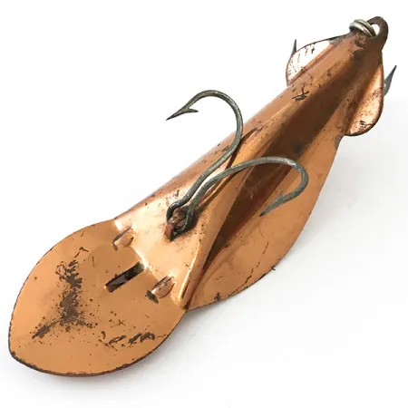 Vintage Buck Perry Spoonplug, 1/2oz Copper fishing spoon #5094