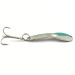 Vintage  Acme Dazzler #2, 1/4oz Nickel / Green fishing spoon #5096