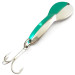 Vintage  Acme Dazzler #2, 1/4oz Nickel / Green fishing spoon #5096