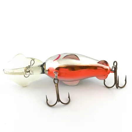 Vintage Luhr Jensen Brush Baby Uv, 2/5oz Light Blue / Silver / Orange UV Glow in UV light, Fluorescent fishing lure #5097