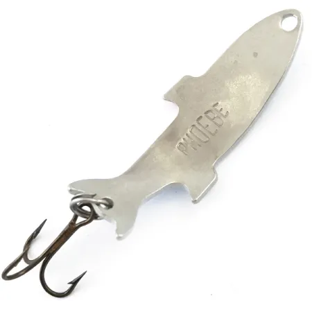 Vintage Acme Phoebe, 1/8oz Trout / Nickel fishing spoon #5101