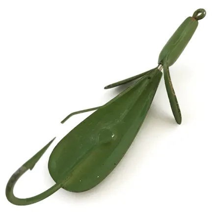 Vintage Johnnie O'Neil Weedless Weed Wing Jonny ONeils, 1/3oz Frog fishing spoon #5124