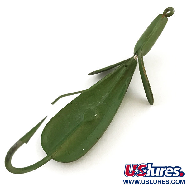 Vintage   Weedless Weed Wing Jonny ONeils, 1/3oz Frog fishing spoon #5124