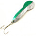  Acme Dazzler #3, 1/2oz Hammered Nickel / Green fishing spoon #5126