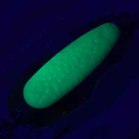 Blue Fox Pixee UV, 1/2oz Hammered Nickel / Green fishing spoon #5128