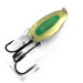   Blue Fox Rattlin Pixee, 3/4oz Rainbow Gold / Green fishing spoon #5130