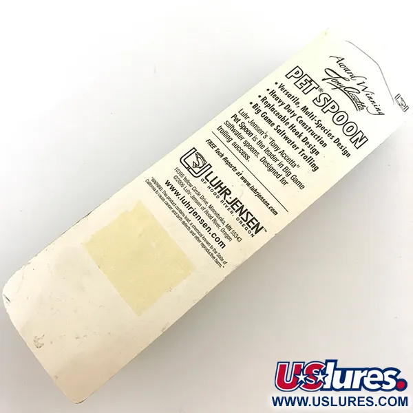  Luhr Jensen Незачіпляйка Tony Accetta Pet Spoon 14, 1/4oz Nickel fishing spoon #5133